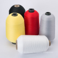 Factory supplier customization dope dyed recycled sewing thread spun polyester